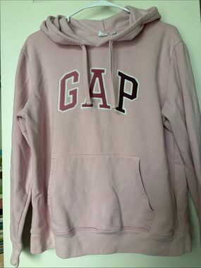 GAP Light Pink Pullover Hoodie with Logo